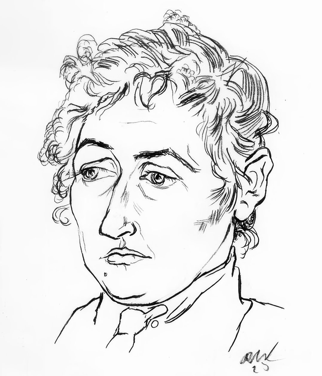 Naisen pää tekijältä Rudolf Wacker