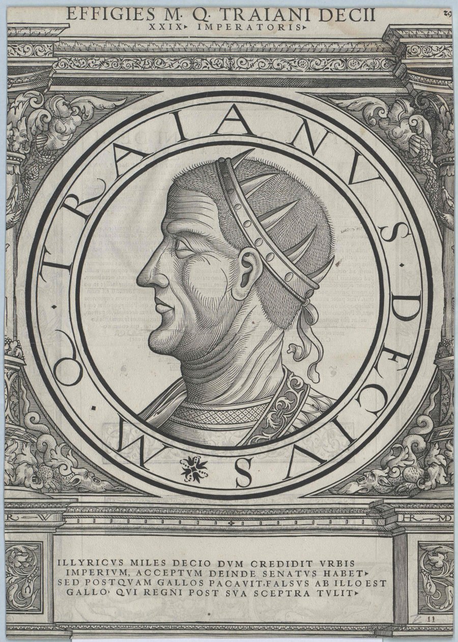 Rooman keisari Decius (painettu) tekijältä Rudolph Wyssenbach