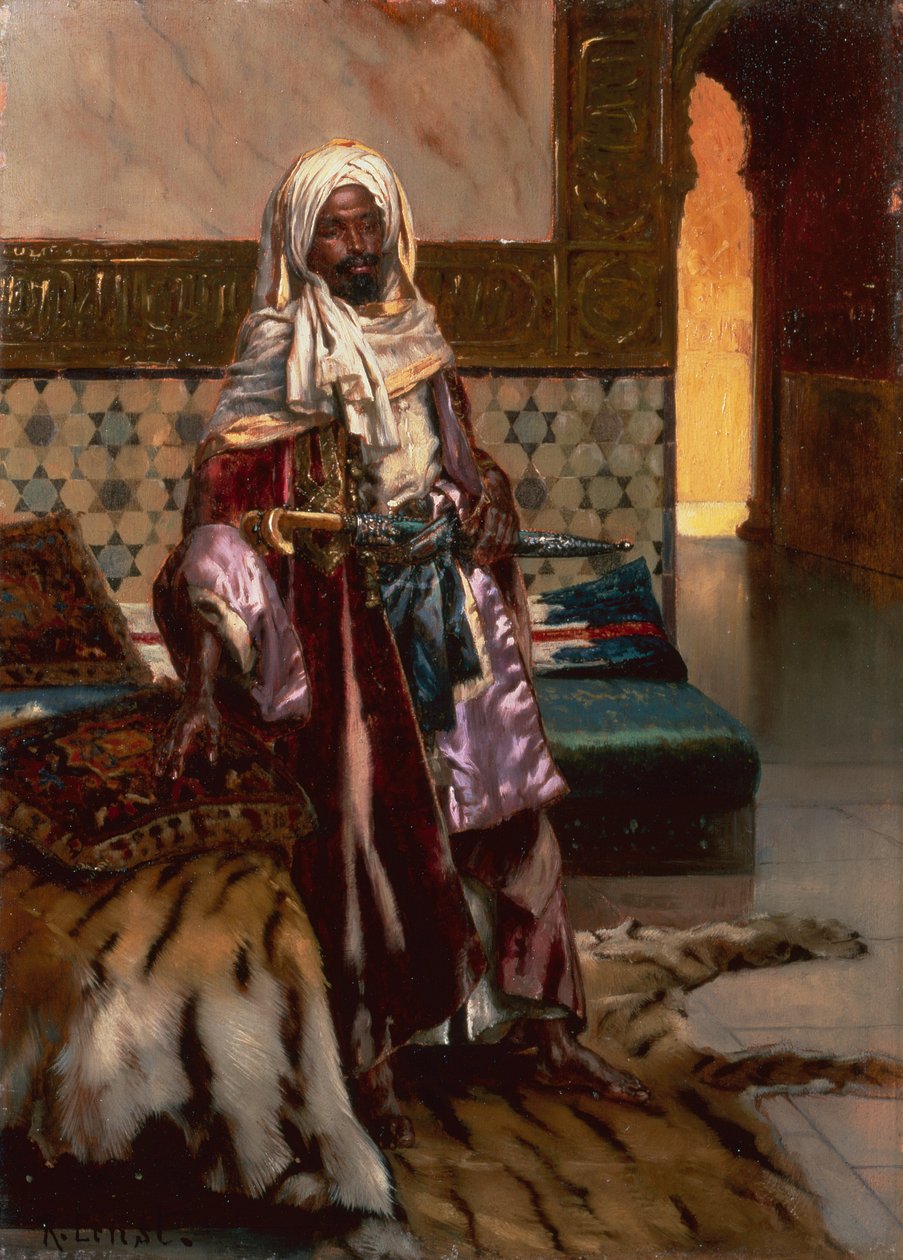 Nubian Guard (öljyä aluksella) tekijältä Rudolphe Ernst