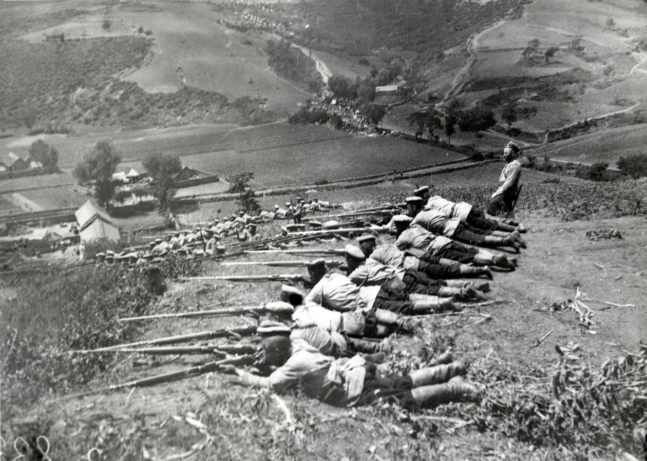 Venäjän joukot Venäjän ja Japanin sodan aikana, 1904 tekijältä Russian Photographer