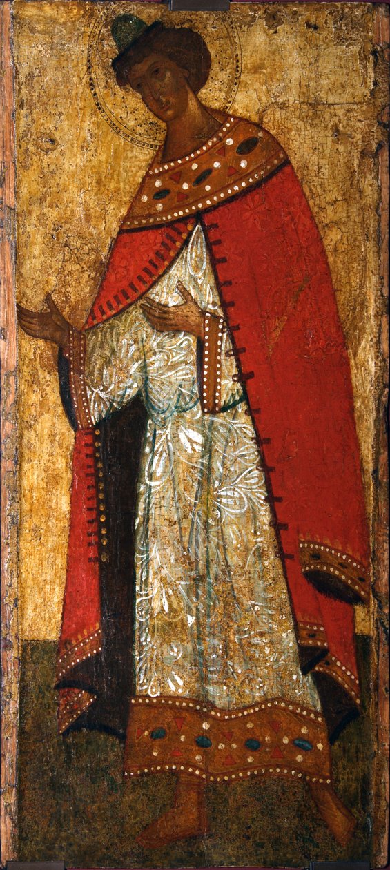 Pyhä prinssi Gleb, 1400-luku. tekijältä Russian icon.
