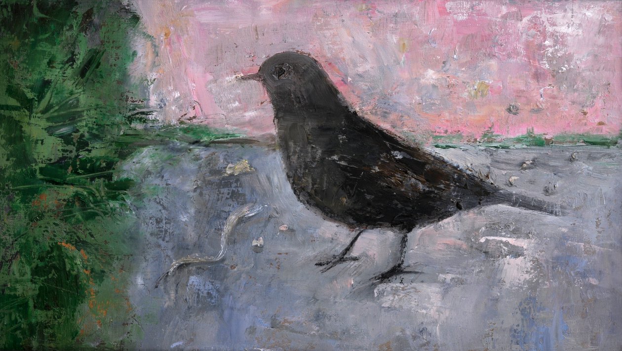 The Early Bird, 2008 (öljy puulle) tekijältä Ruth Addinall