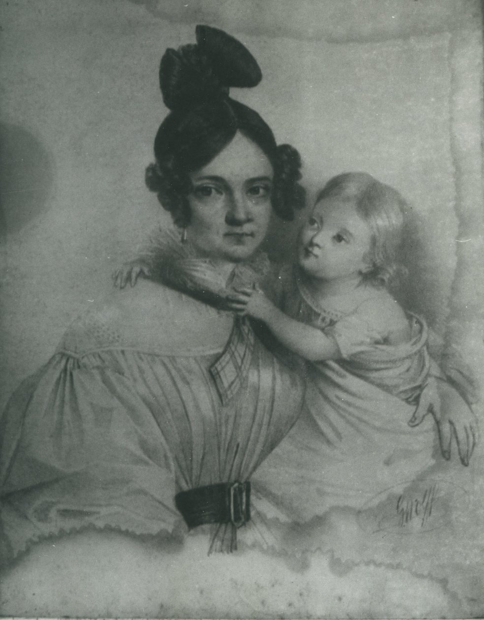 Amelia Załuska, o.s. Ogińska (1805-1858) tekijältä Rys. C. Wolff