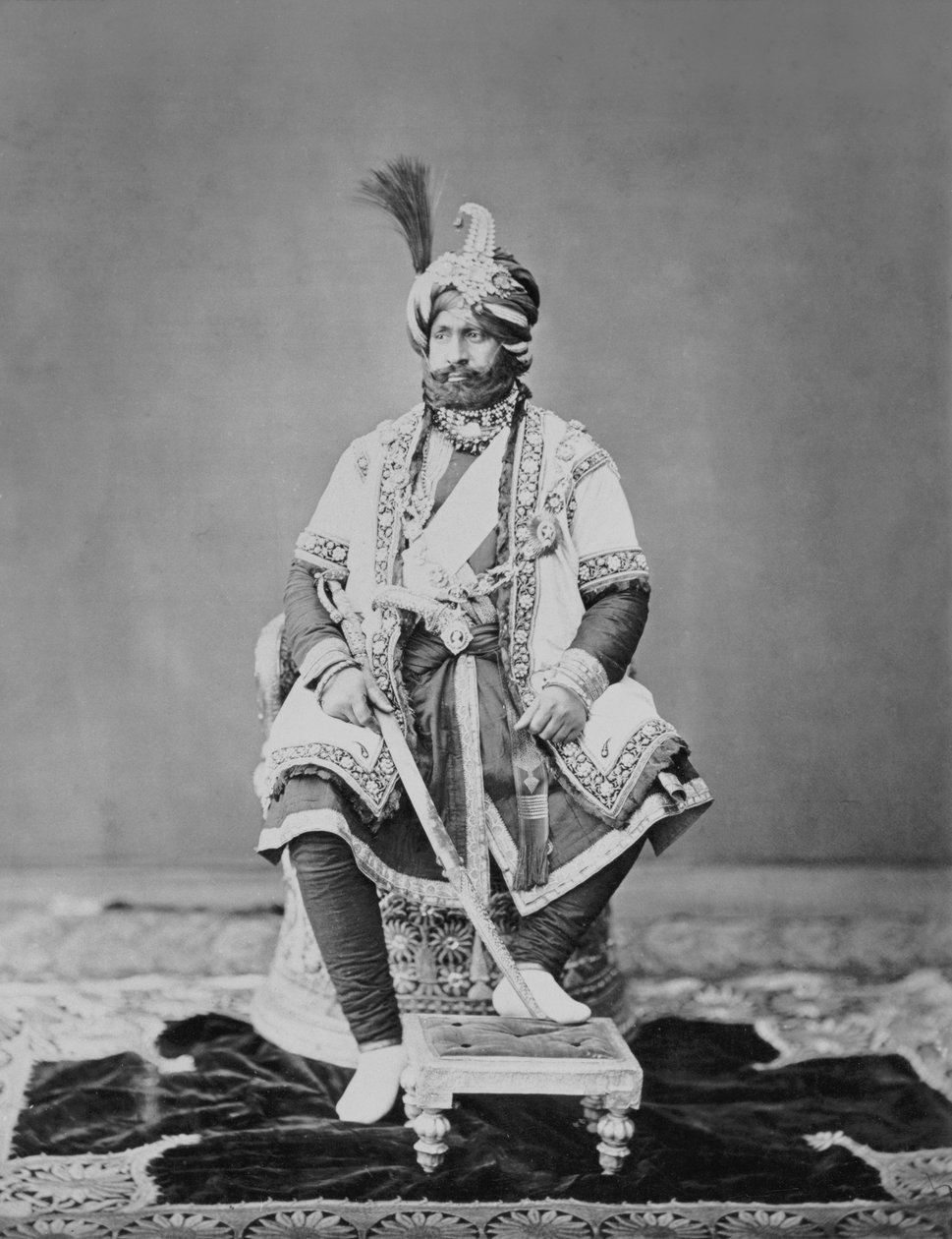 Jammun ja Kashmirin maharadja, 1877 tekijältä S. and Shepherd, C. Bourne