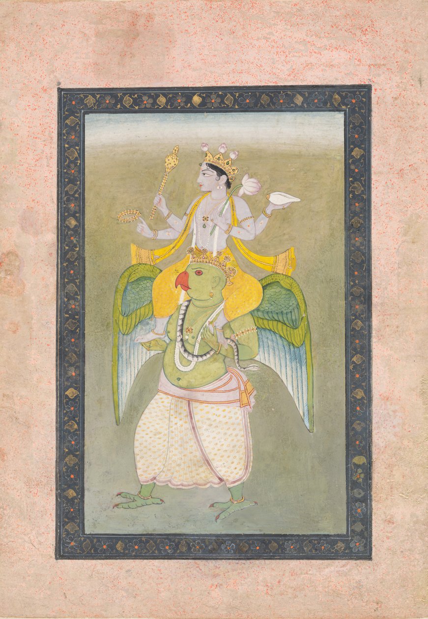 Vishnu Garudalla, n. 1810-20. tekijältä Sajnu