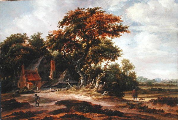 Metsäinen maisema lähellä Haarlemia tekijältä Salomon Rombouts