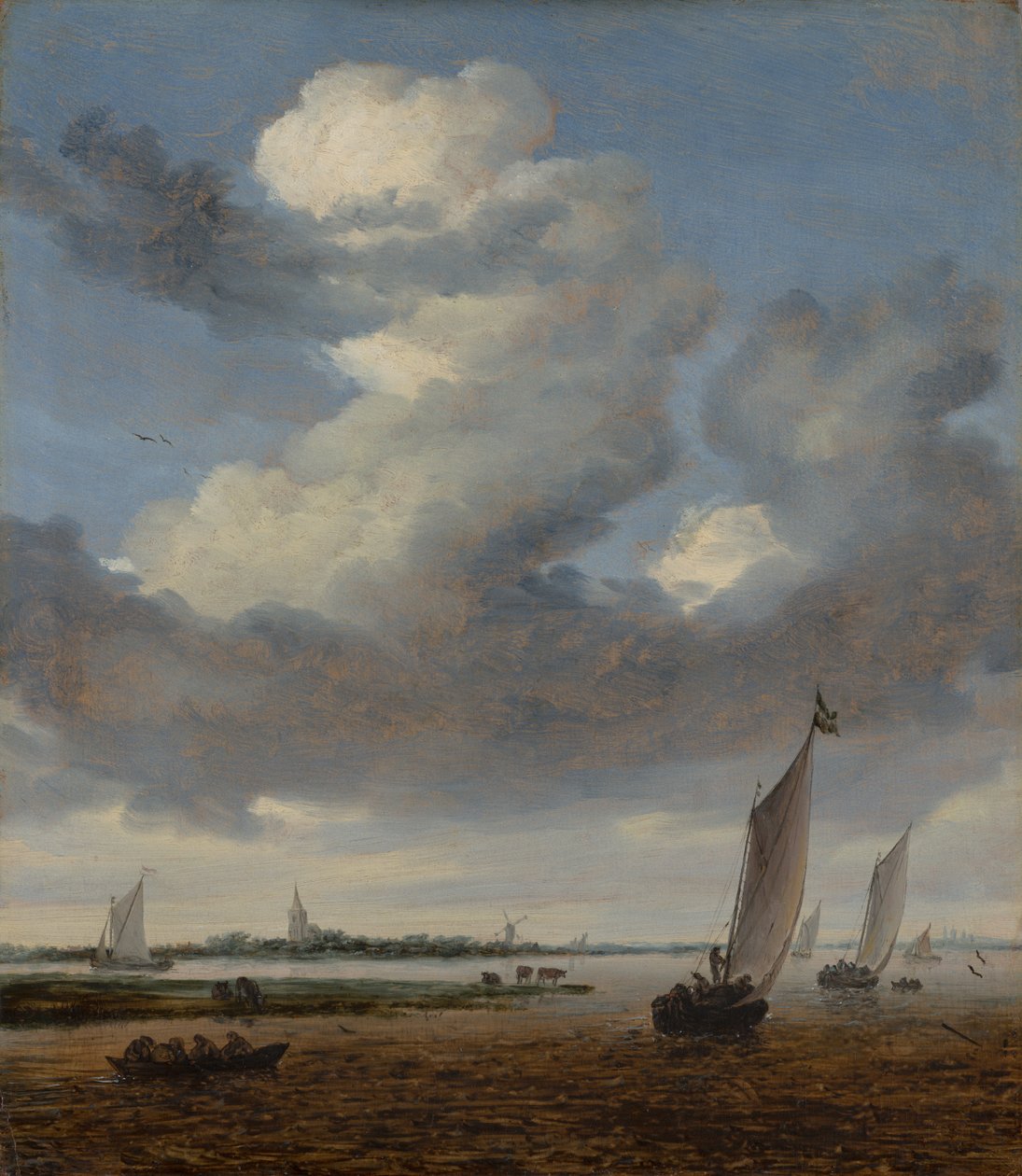 Näkymä Beverwijkistä Wijkermeeristä, 1661 tekijältä Salomon van Ruisdael or Ruysdael