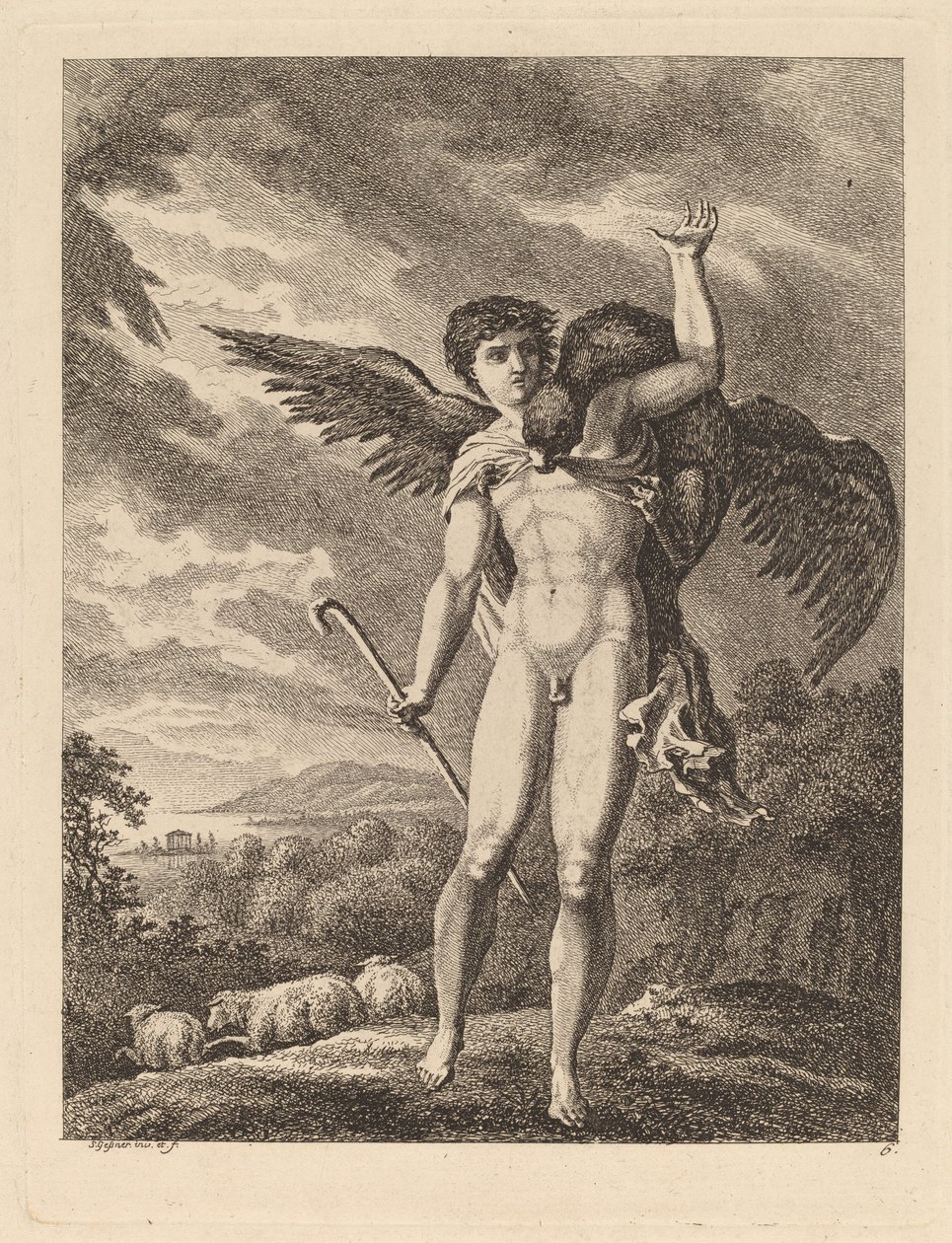 Ganymeden raiskaus, 176971. tekijältä Salomon Gessner