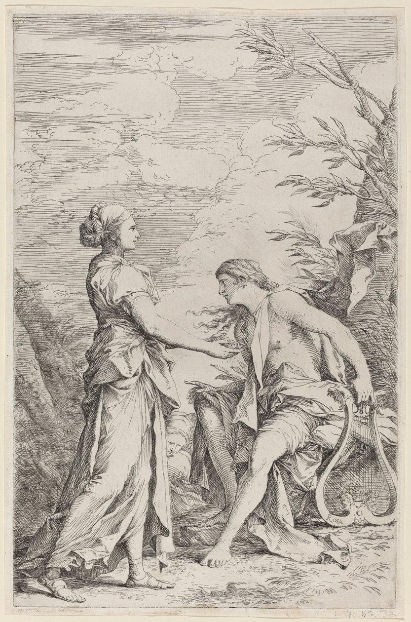 Apollo ja kumailainen Sibylla tekijältä Salvator Rosa