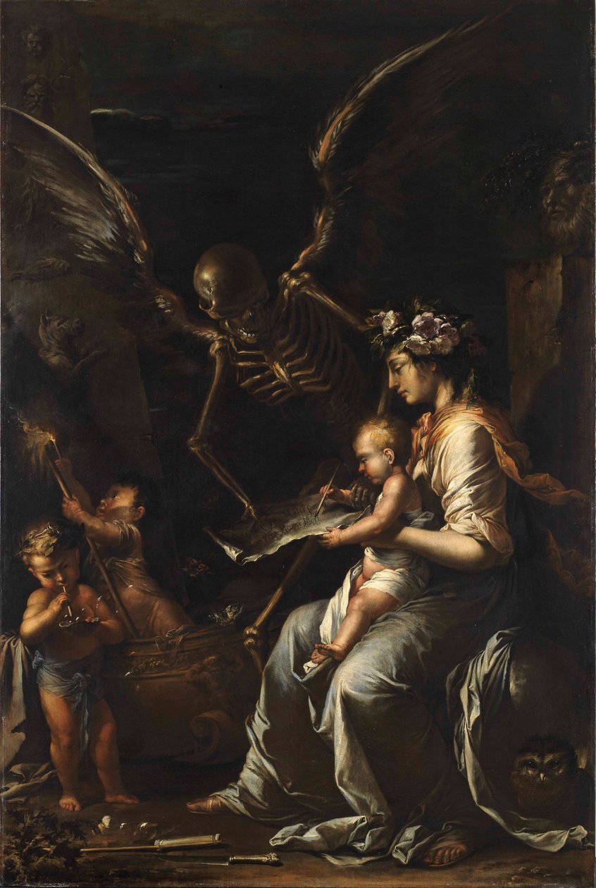 Ihmisen heikkous, noin 1656 tekijältä Salvator Rosa