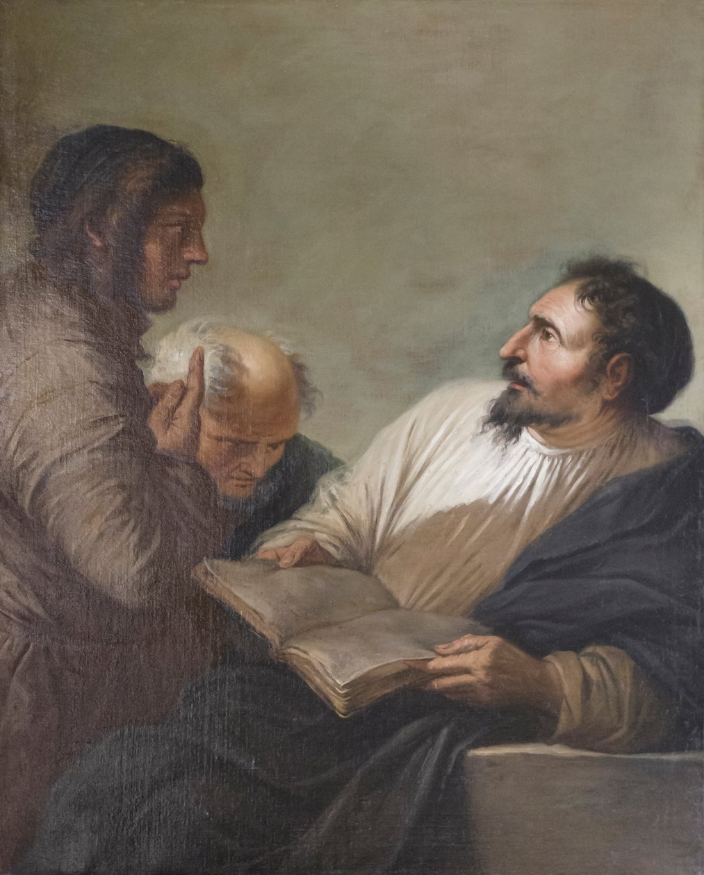 Platonin akatemia, noin 1650 (öljy kankaalle). tekijältä Salvator Rosa