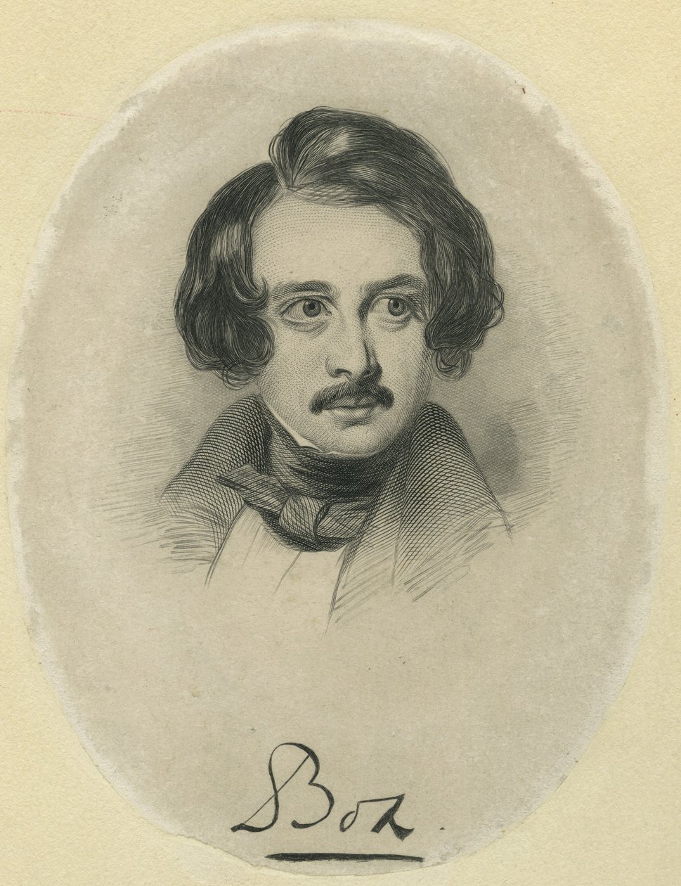 Charles Dickens, kaiverrus Boz tekijältä Samuel Lawrence