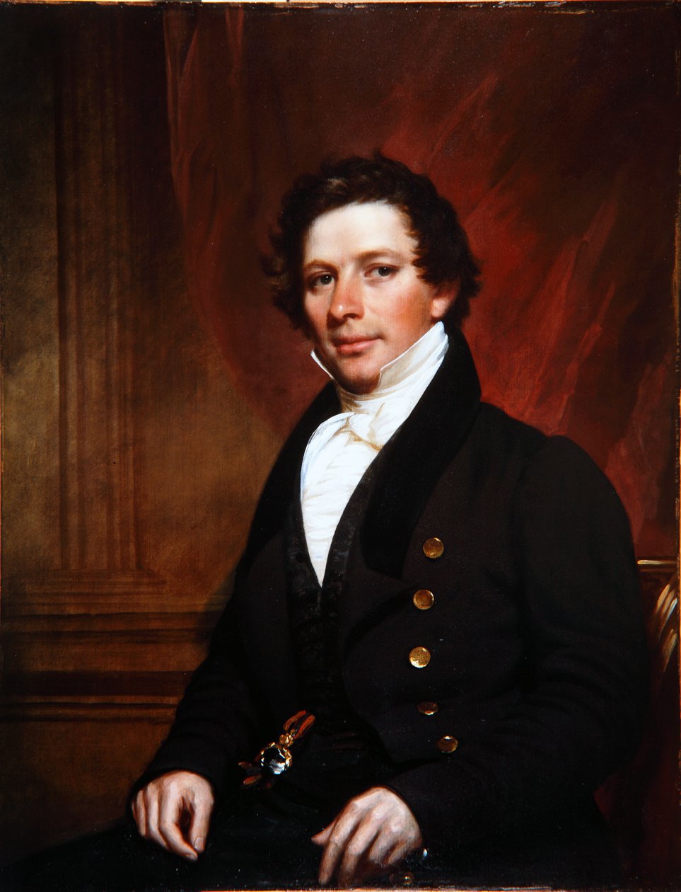 Ashfield Ellisin muotokuva, n. 1835 tekijältä Samuel Lovett Waldo