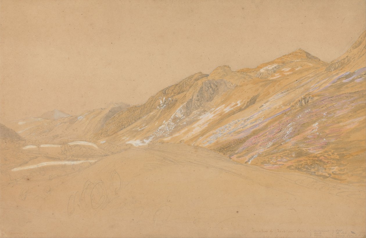 Travellersin vuoret lähellä Dolgellyä tekijältä Samuel Palmer