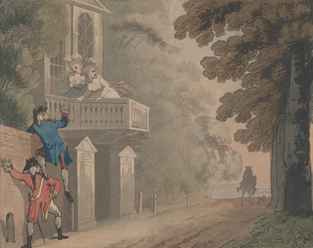 Skaalaustaide, 1792. tekijältä Samuel Alken
