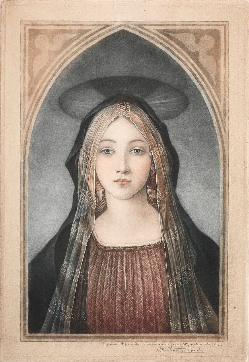 Madonna, 1800-1900-luku. tekijältä Samuel Arlent Edwards