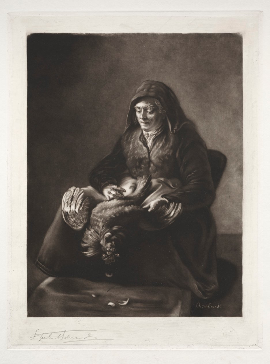 Rembrandtin äiti, 1800-1900-luku. tekijältä Samuel Arlent Edwards