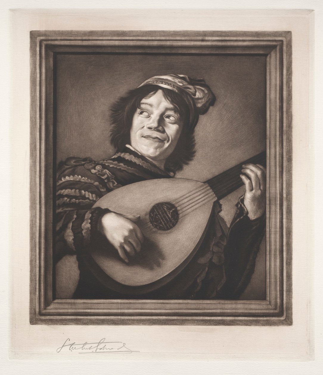 Luuttisoittaja, 1800-1900. tekijältä Samuel Arlent Edwards