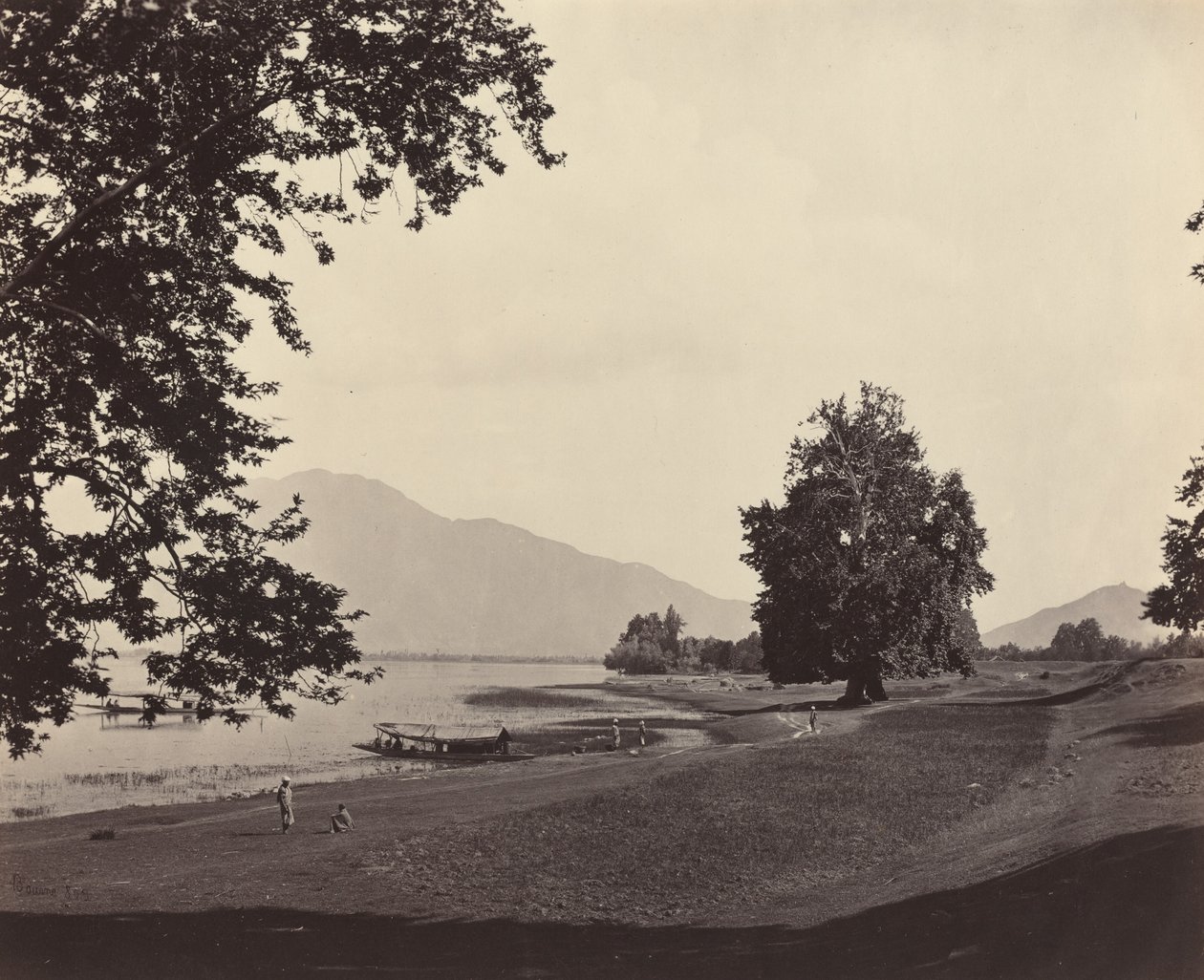 Kashmirin kohtaus, n. 1865. tekijältä Samuel Bourne