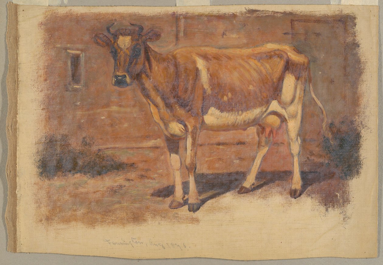 Maalaus, Tutkimukset. Lehmät, elokuu 1876 tekijältä Samuel Colman