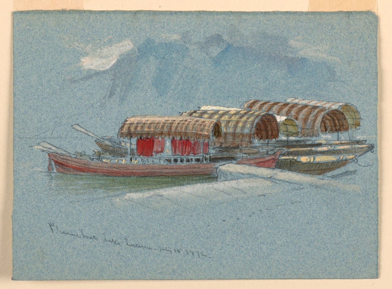 Huviveneet, Luzernjärvi tekijältä Samuel Colman