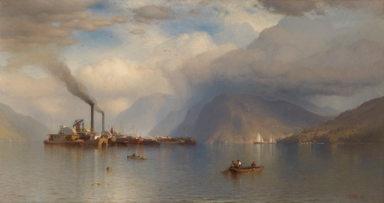 Storm King on Hudson, 1866. tekijältä Samuel Colman