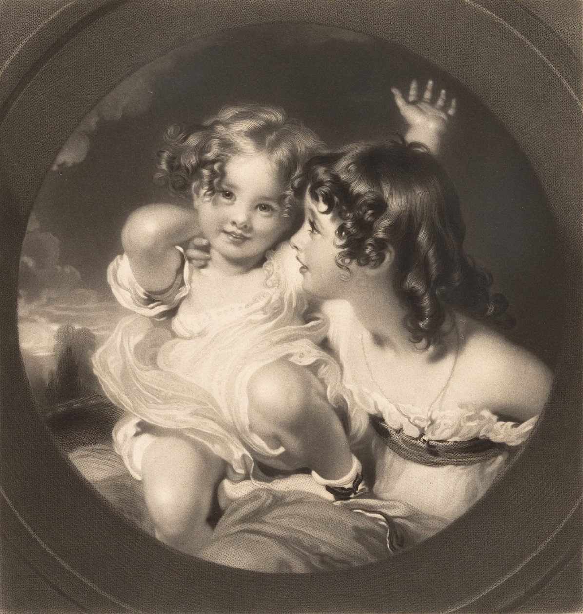 Luonto The Calmady Children, 1835. tekijältä Samuel Cousins