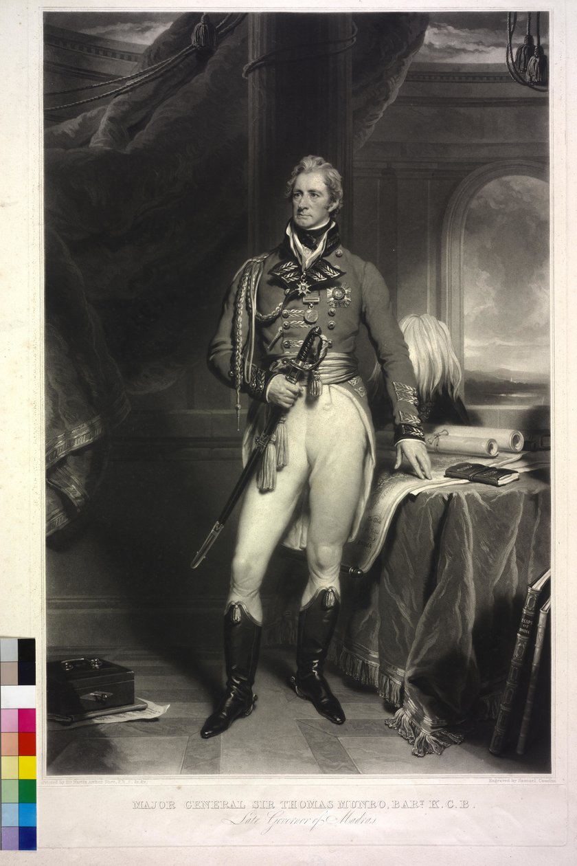 Sir Thomas Munro (mezzotintta) tekijältä Samuel Cousins
