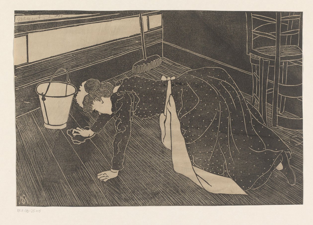 hankaava nainen tekijältä Samuel Jessurun de Mesquita (signed by artist)