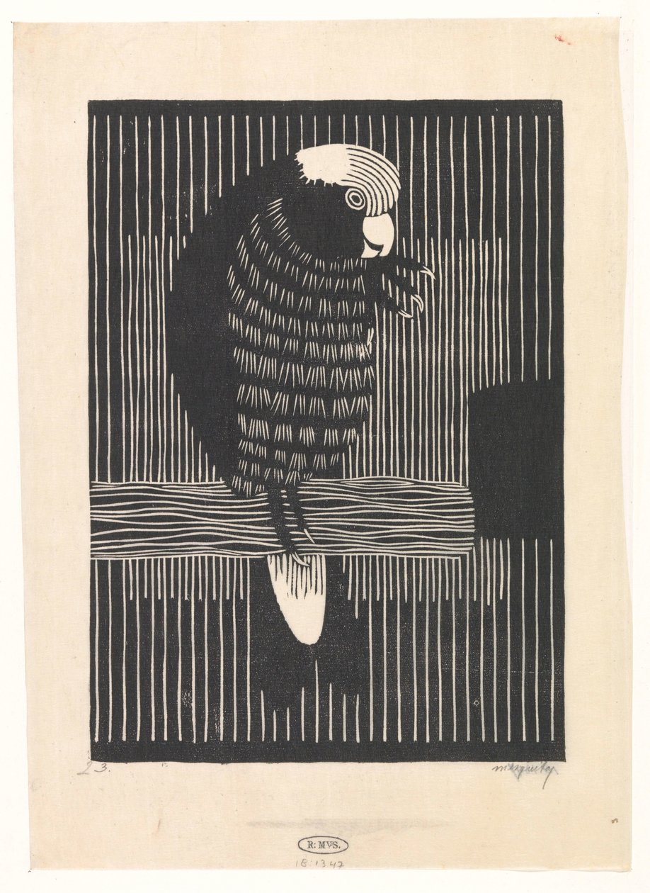 Rosékaketoe tekijältä Samuel Jessurun de Mesquita (signed by artist)