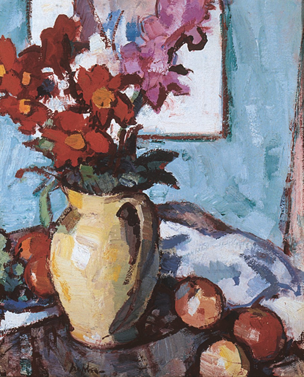 Daaliat ja gladiolit (öljy kankaalle) tekijältä Samuel John Peploe