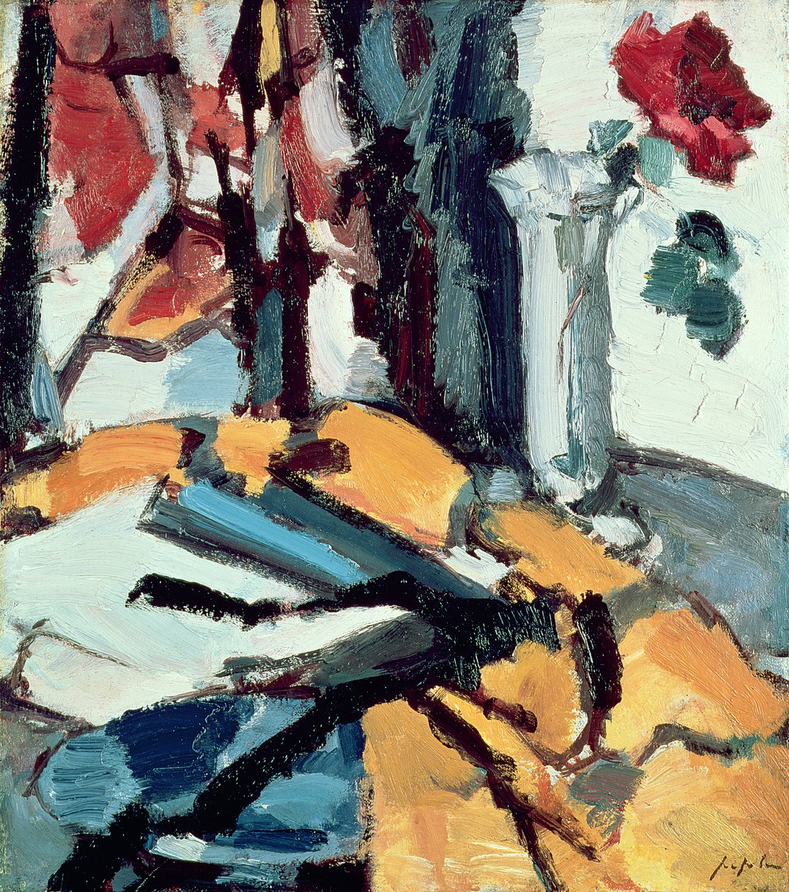 Punainen ruusu tekijältä Samuel John Peploe