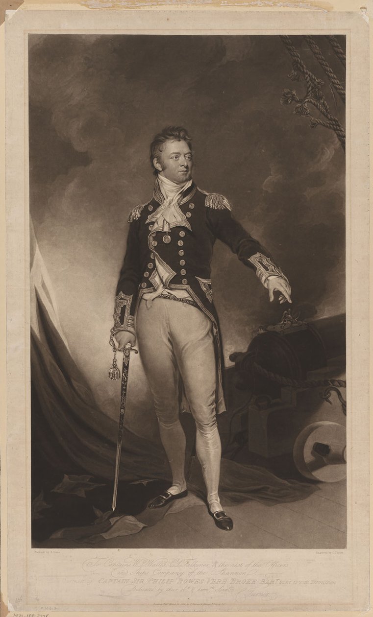Sir Philip Bowes Vere Broke 1776-1841, 1816 tekijältä Samuel Lane