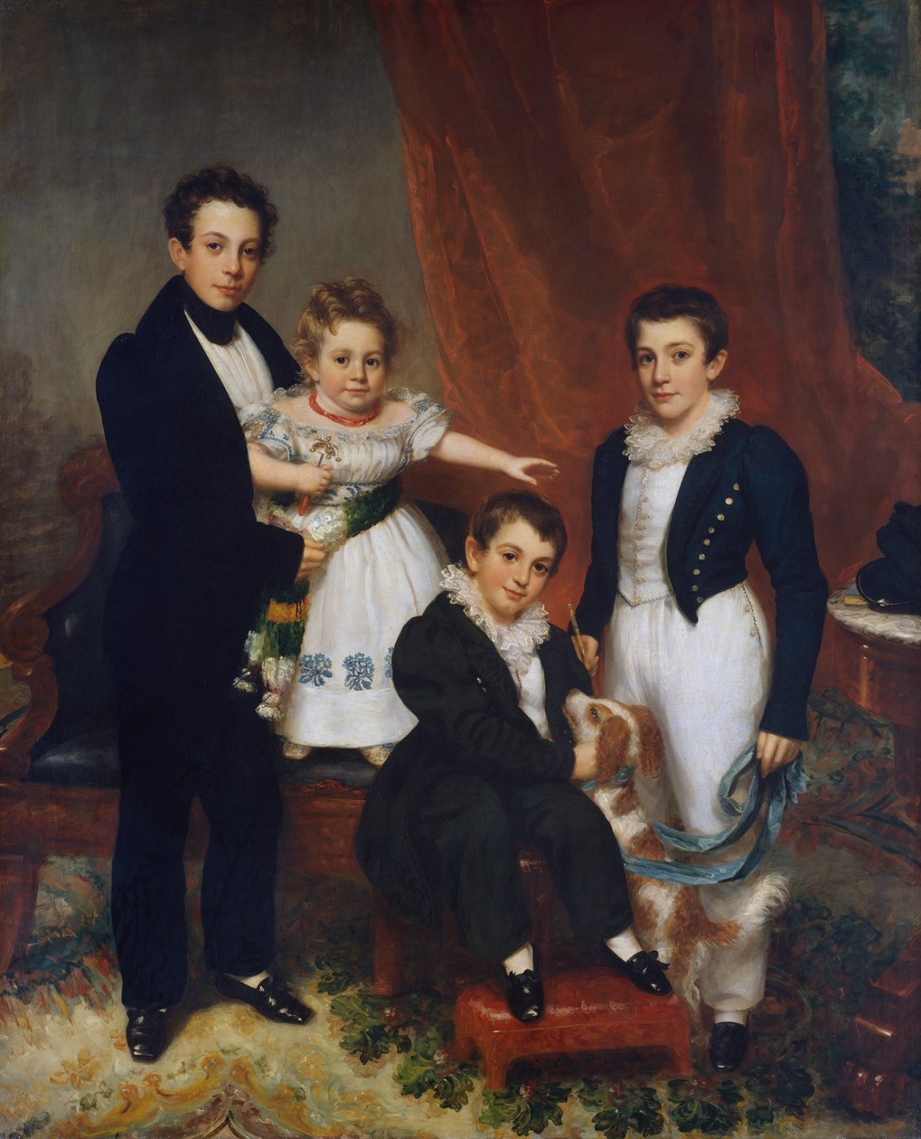 Knapp-lapset, n. 1833-34. tekijältä Samuel Lovett Waldo