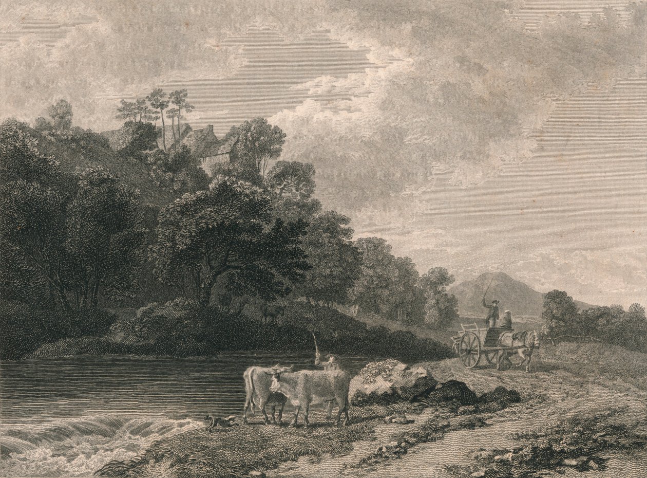 "Näkymä Daltonia lähellä", 1785 tekijältä Samuel Middiman