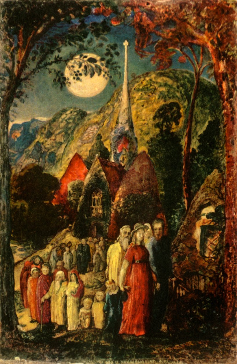 "Iltakirkosta kotoisin", 1830, 1947. tekijältä Samuel Palmer