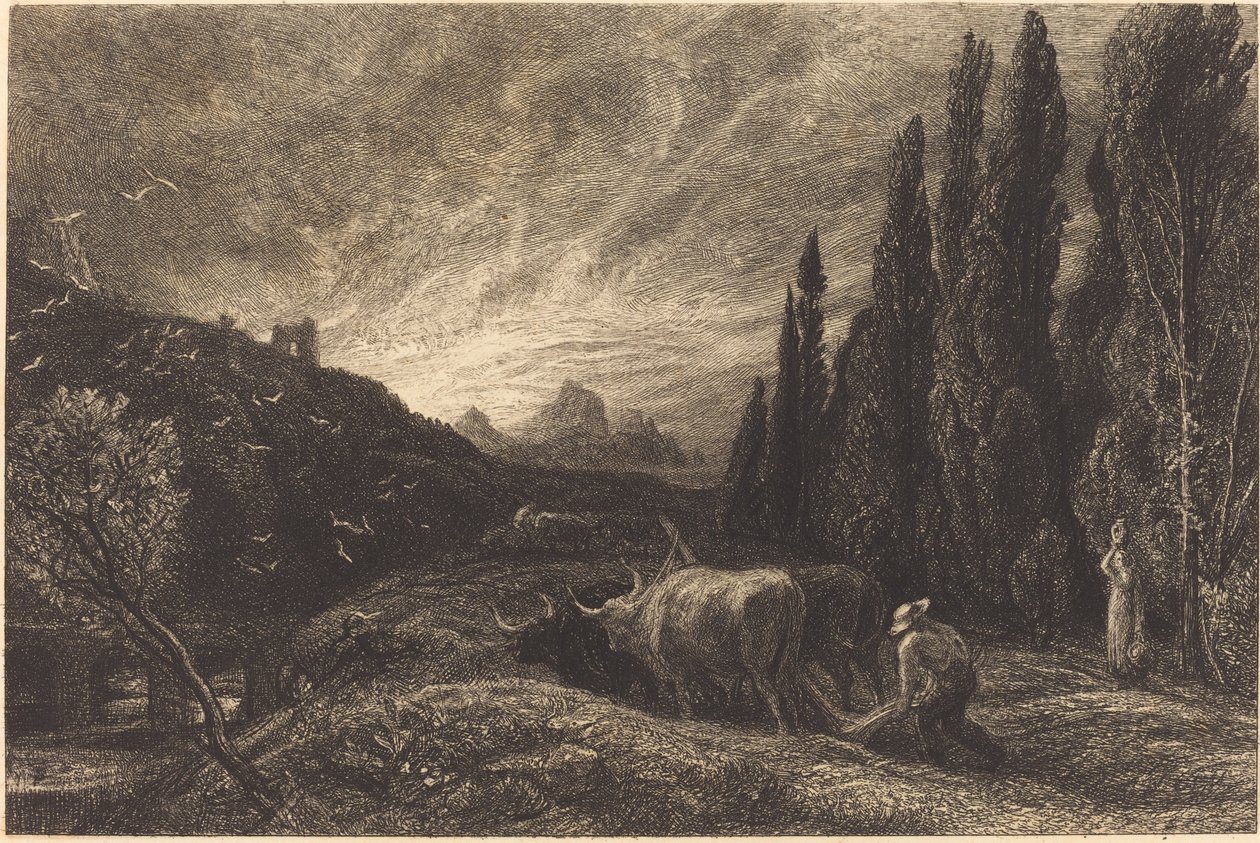 Varhainen kyntäjä tekijältä Samuel Palmer