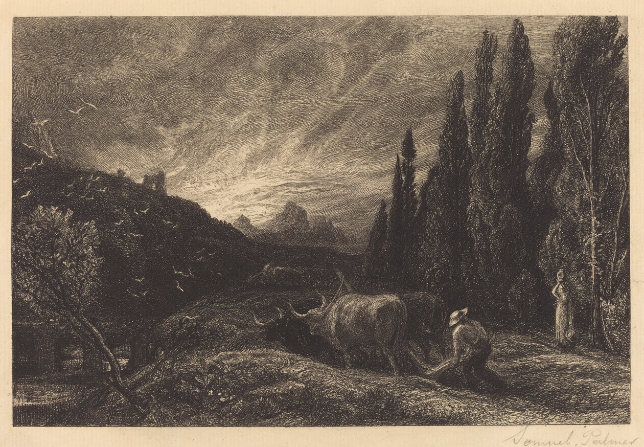 Varhainen kyntäjä tekijältä Samuel Palmer