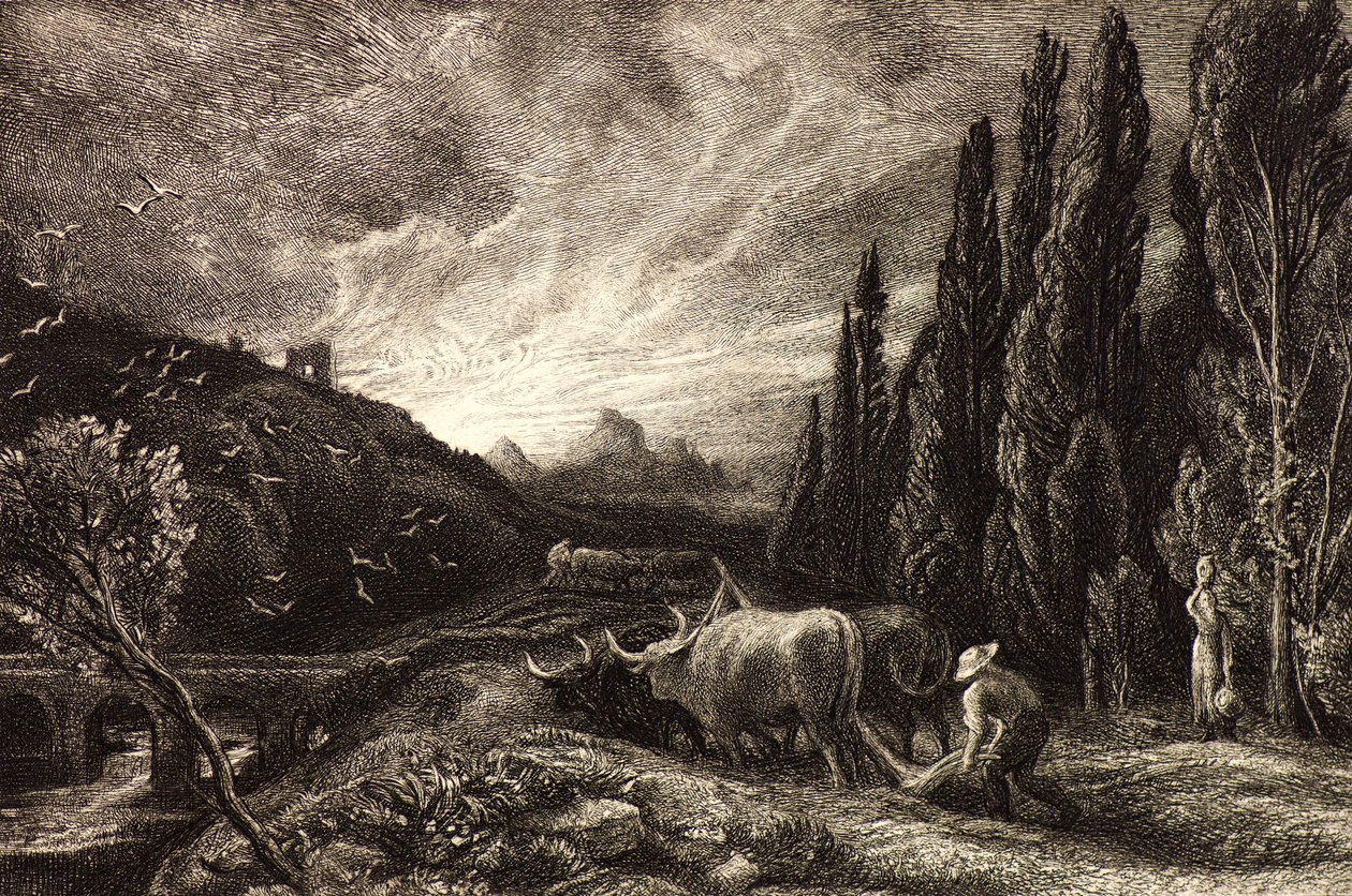 Varhainen kyntäjä tekijältä Samuel Palmer