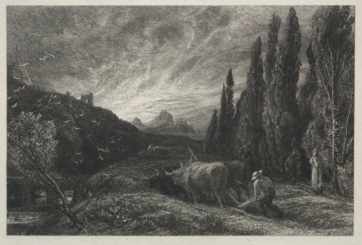 Varhainen kyntäjä tekijältä Samuel Palmer