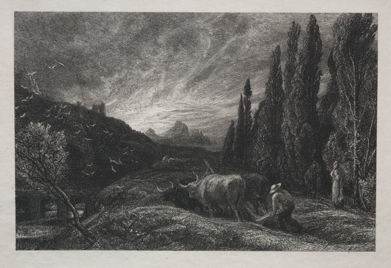 Varhainen kyntäjä tekijältä Samuel Palmer