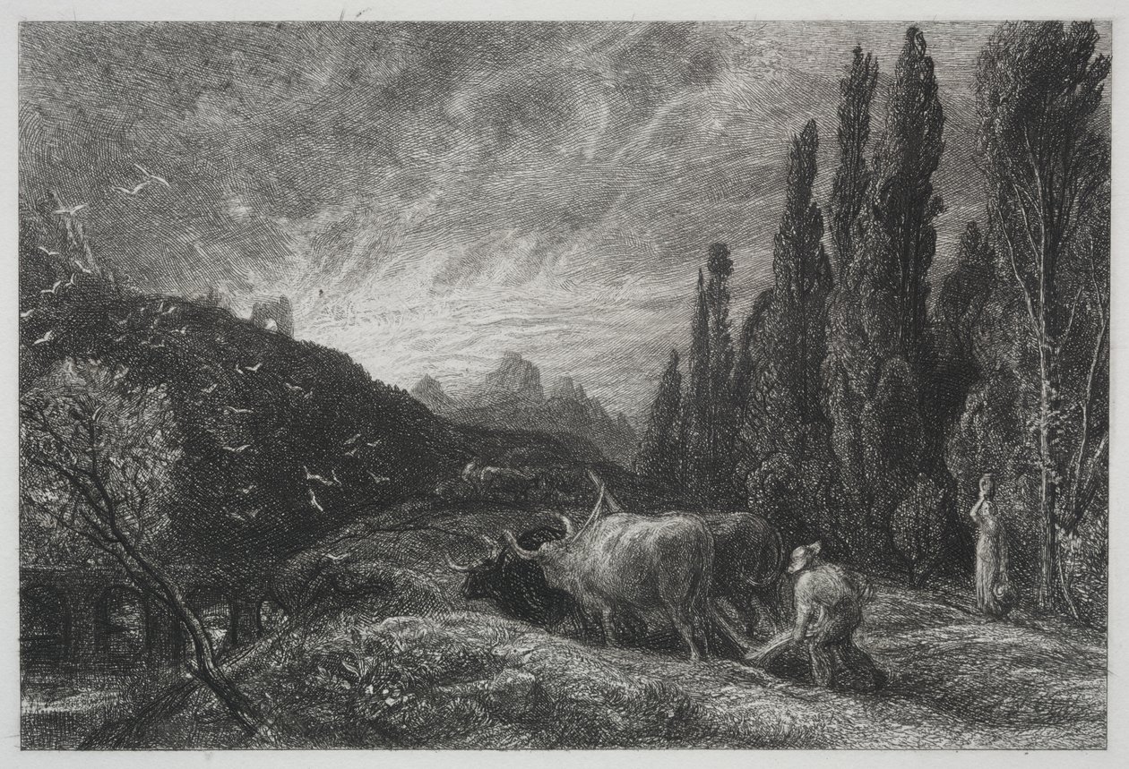 Varhainen kyntäjä tekijältä Samuel Palmer