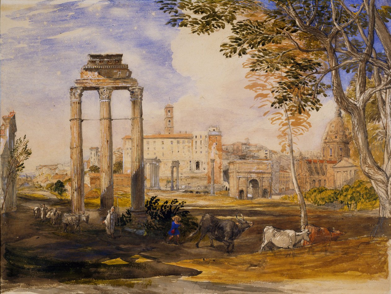 Forum, Rooma, 1837 tekijältä Samuel Palmer