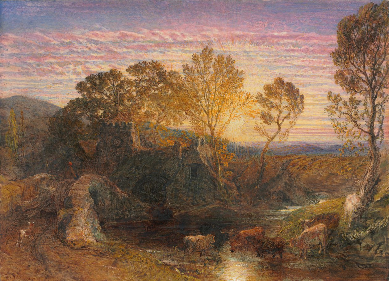 Kultainen tunti, 1865. tekijältä Samuel Palmer