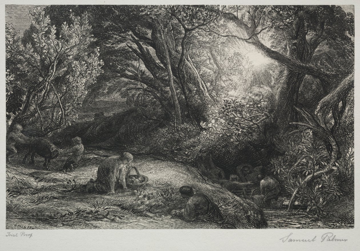 Elämän aamu, 1860-1861. tekijältä Samuel Palmer