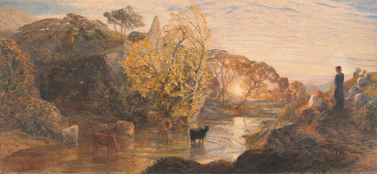 ਸਨਸੈੱਟਫਿਨਿਸ਼ ਵਿਖੇ ਟਿਨਟਰਨ ਐਬੇ tekijältä Samuel Palmer