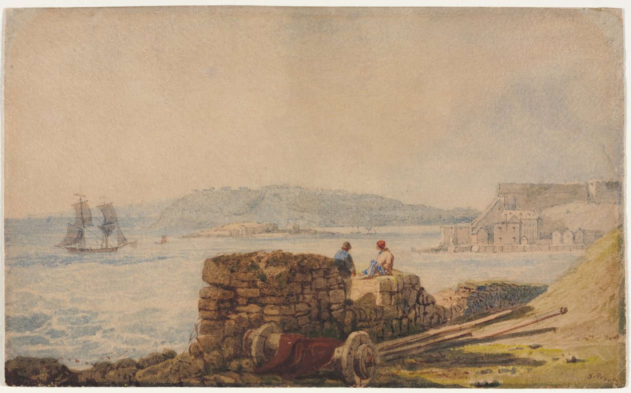 Drakesin saari, Plymouth. tekijältä Samuel Prout