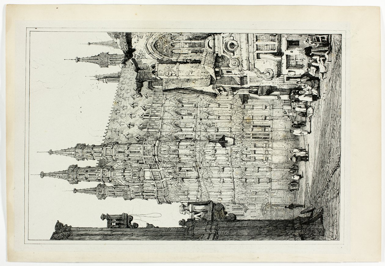 Kaupungintalo, Leuven tekijältä Samuel Prout