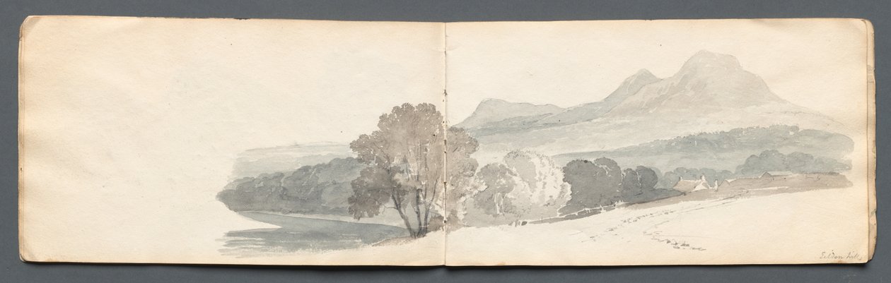 Luonnoskirja: Eildon Hills tekijältä Samuel Prout