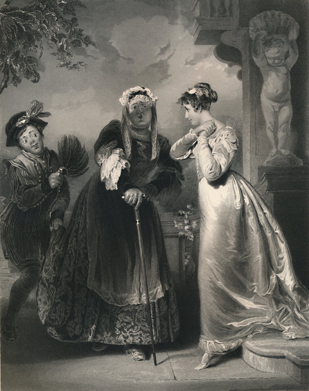 Julia ja sairaanhoitaja Romeo & Julia, c1870 tekijältä Samuel Sangster